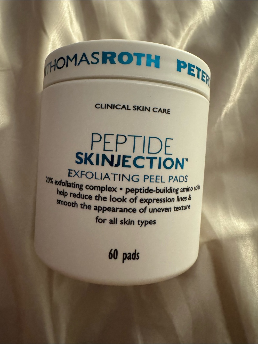 Peter Thomas Roth Peptide Skinjection Exfoliating Peel Pads 60 Ct NEW